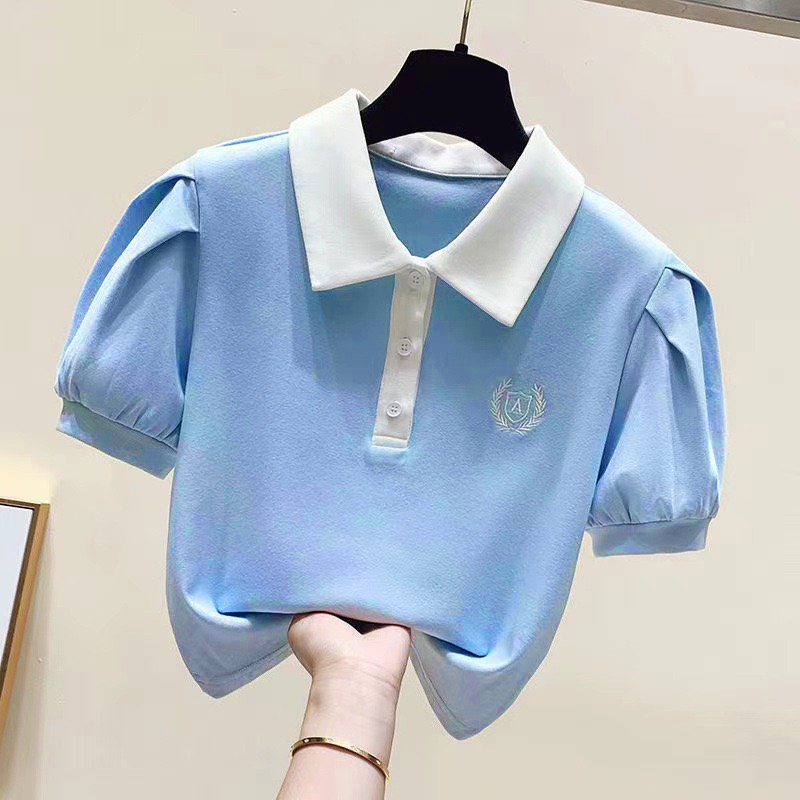 Áo polo phối cổ cho bé gái size đại BEESHOP H25005
