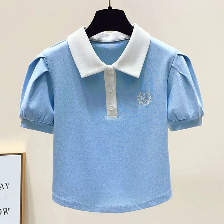 Áo polo phối cổ cho bé gái size đại BEESHOP H25005