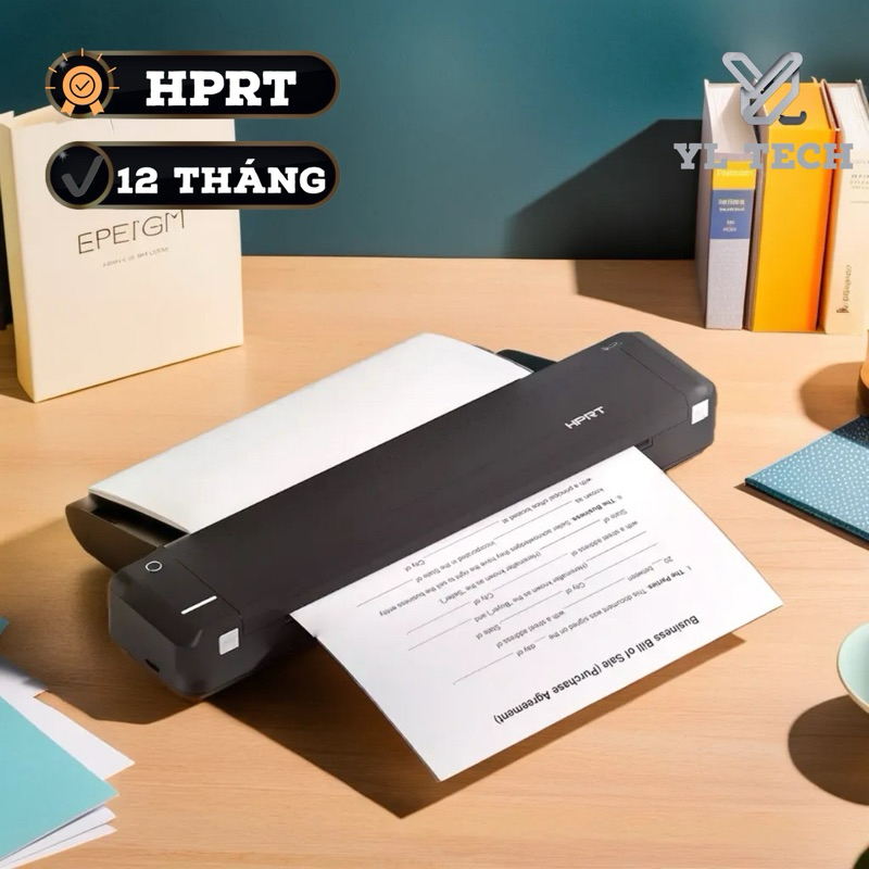 Máy in MT800 HPRT, in khổ A4, in tài liệu, hình ảnh, icon, mọi thứ, kết nối app Wifi