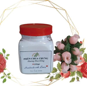 Lọ 100gr Bột phèn chua (Phèn phi) mùi hương hoa hồng