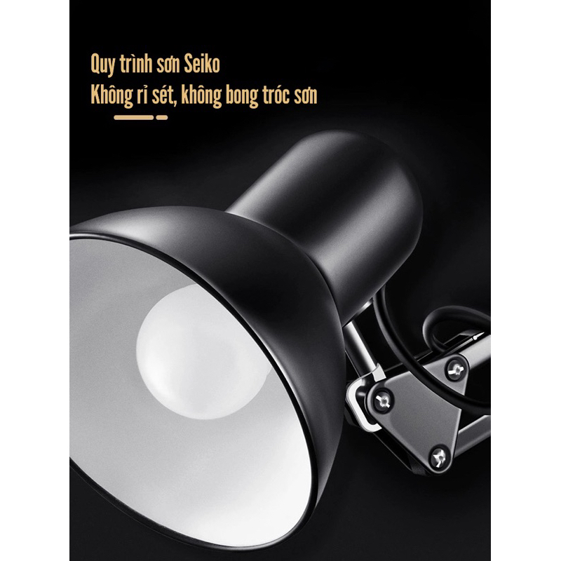 Đèn Bàn Học Đèn Bàn Làm Việc PIXAR Bóng Đèn LED Chống Cận Bảo Vệ Mắt 3 Màu Kẹp Bàn ,Để Bàn, Sơn Tĩnh Điện