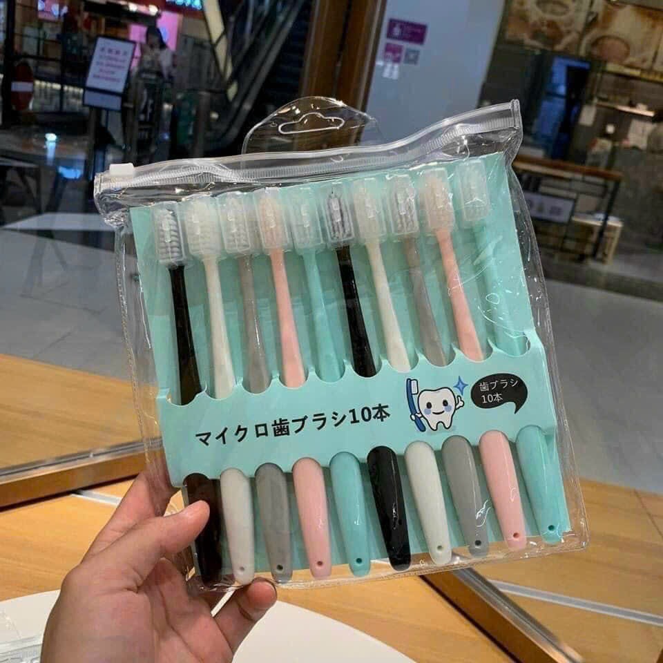 [Bán lẻ 1 cái] Bàn Chải Đánh Răng Xuất Nhật Macaron Có Nắp Đậy(giao hàng toàn quốc)