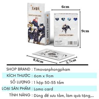 Card Anime One Piece Kimetsu No Yaiba Haikyuu Conan Lomo Hologram Bo Góc 50-55 Tấm QT68