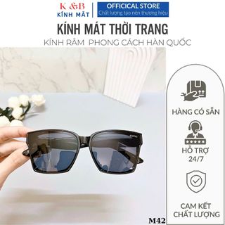 Kính Thời Trang Dòng Unisex Mắt Phẳng Vuông Trẻ Trung Cá Tính Thích Hợp Cho Nam Nữ -M42- SALE 49%
