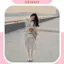 Váy tiểu thư, váy tiểu thư sang chảnh vintage dáng dài có ống tay chất voan hoa cao cấp mềm mịn thanh lịch - GEMMY