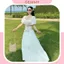 Váy maxi đi biển, maxi biển mặc 2 kiểu có tay phồng, áo kiểu chân váy bo chun xòe bồng nhẹ nhàng váy dài du lịch - GEMMY