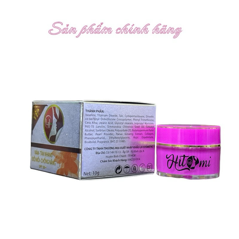 Kem HITOMI Nám Tàn Nhang Đồi Mồi Chống Nắng 10gram