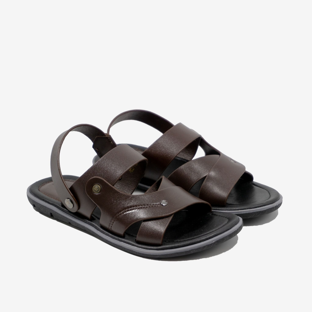 Ảnh Sandal nam Pierre Cardin Pháp da bò thật cao cấp, đế cao su, quai chéo thời trang 157 - hàng chính hãng 2