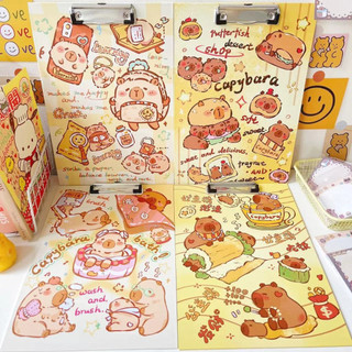 Kẹp Tài Liệu A4 Capybara File Trình Ký Đơn Đồ Dùng Học Tập Cute VPK33