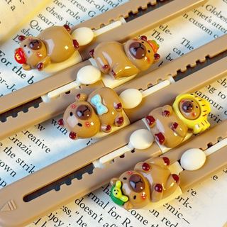 Dao Rọc Giấy Capybara Mini Dạng Bút Đồ Dùng Học Tập Cute Gắn Charm Xinh Timo VPK76