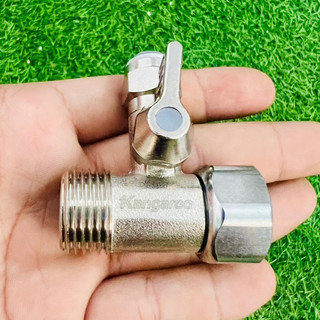 Bộ Chia Nước, Khoá cấp nước inox KANGAROO chính hãng - Dây 6 [ dập nổi chữ Kangaroo ]