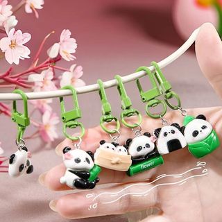 Móc Khoá Gấu Trúc Nhỏ Mini Đôi Nhóm Vô Tri Keychain Cute Timo PK08