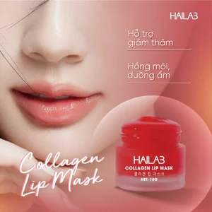 Son dưỡng môi lựu đỏ HAILAB hũ 10g [ tặng cọ silicon lấy son ] - Hỗ trợ giảm thâm, hồng môi, dưỡng ẩm
