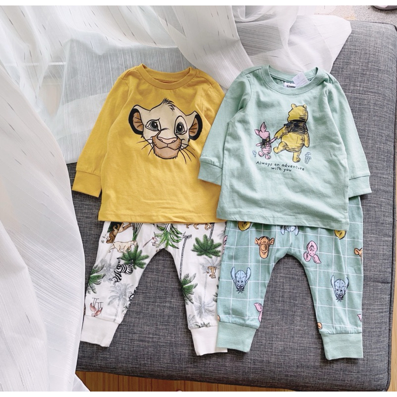 Bộ đồ thu đông bé sơ sinh NB–12/18M C6043 hoạ tiết đáng yêu 3–11kg