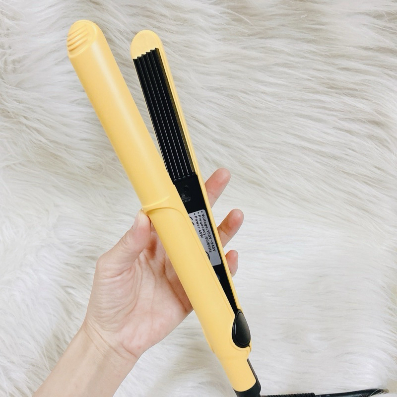 Máy kéo thẳng/bấm tóc May Young, lưỡi sứ không làm hư tổn tóc