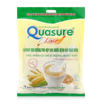 NGŨ CỐC DINH DƯỠNG HƯƠNG SỮA QUASURE LIGHT 400G (16 GÓI)/ NGŨ CỐC ĂN KIÊNG/ NGŨ CỐC TIỂU ĐƯỜNG
