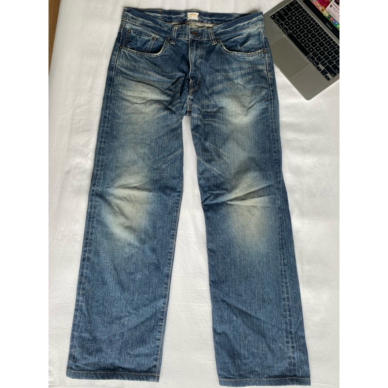 2hand edwin baggy denim pants quần jean ống siêu rộng hiệu xịn | Shopee ...