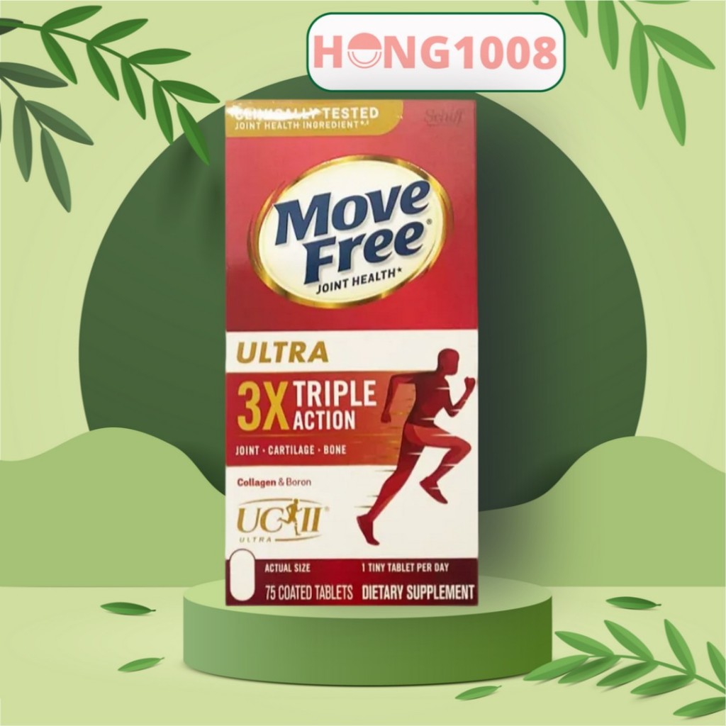 Viên Uống Move Free Joint Health Ultra Type II Collagen + Boron Hộp 75 ...