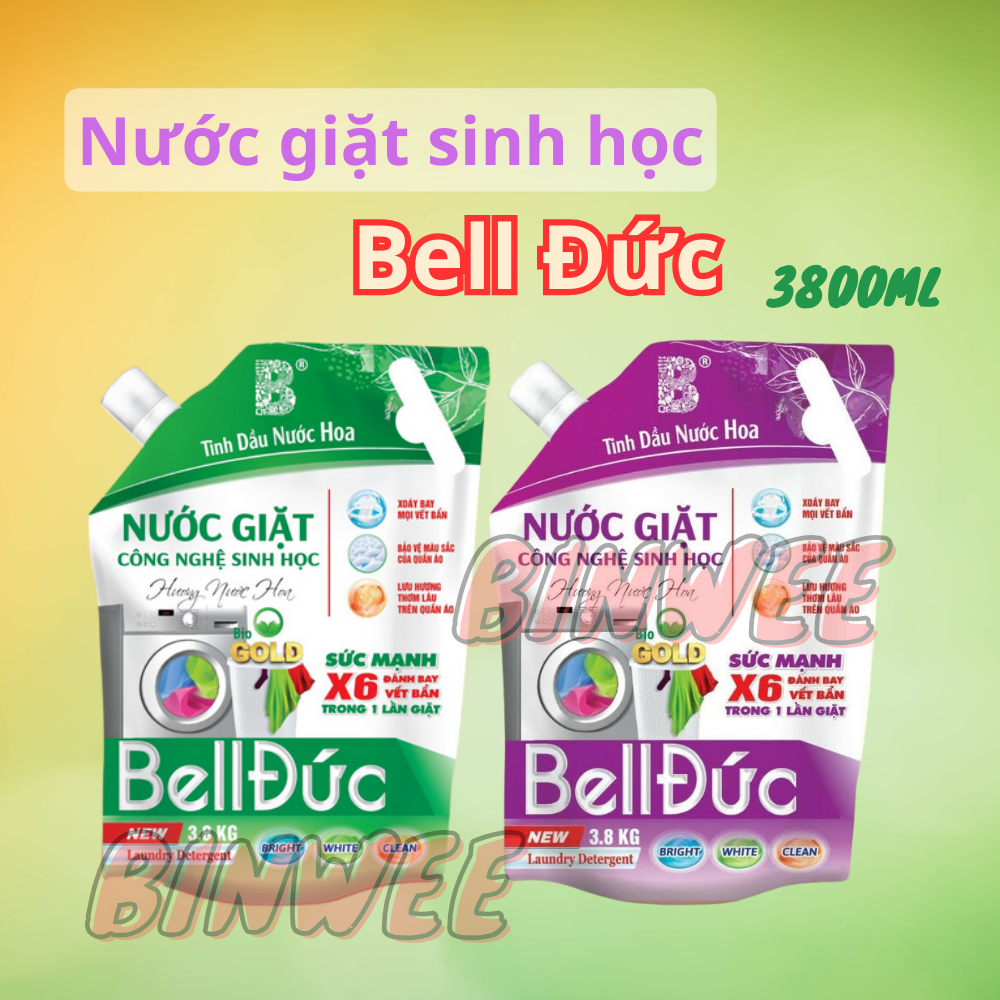Nước giặt xả size lớn Bell Đức 3,8L công nghệ sinh học mang đến sự mềm mại và hương thơm dịu dàng cho quần áo của bạn