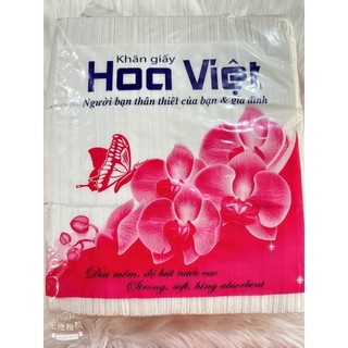 Khăn giấy Hoa Việt tiện lợi mềm nhẹ 1 bịch
