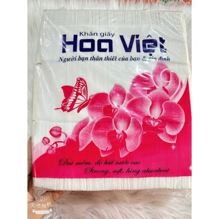 Khăn giấy Hoa Việt tiện lợi mềm nhẹ 1 bịch