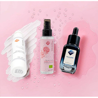 Combo dưỡng da giúp giảm thâm, nám và đều màu da Serum 20ml, kem dưỡng sáng da 50g và nước hoa hồng.