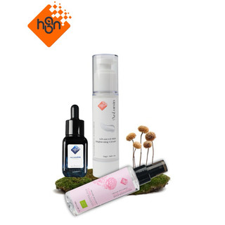 Combo dưỡng da giúp giảm thâm, nám và đều màu da Serum 20ml, kem dưỡng sáng da 50g và nước hoa hồng.