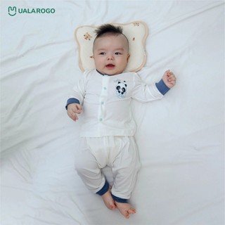 Bộ quần áo sơ sinh dài tay cài giữa Petit UalaRogo UR2263 size 0-3m, 3-6m