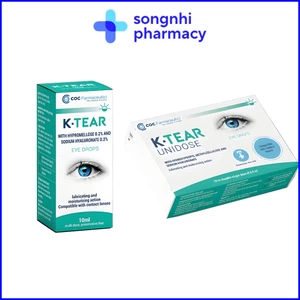 Nước Mắt Nhân Tạo K-Tear Lọ 10ml/Hộp 15 tép 0.5ml [Italy]