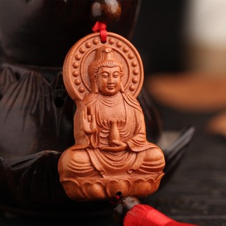 Khánh Treo Xe Ô Tô Phong Thuỷ Làm Từ Gỗ Xoan Đào Cao Cấp Mang Lại Bình An May Mắn Và Tài Lộc