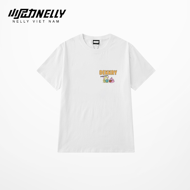 Ảnh Áo thun NELLY Cotton 260gsm Premium - Dekkry Monster Tay Lỡ Form Rộng Nam Nữ 4