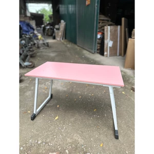 Bàn học gỗ MDF nhiều kích thước phủ melamine chống xước, Bàn gấp gọn chân vuông cao 50cm sơn tĩnh điện bền đẹp