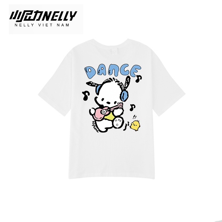 Ảnh Áo thun NELLY Cotton 260gsm Premium - Dance Cute Tay Lỡ Form Rộng Nam Nữ 1