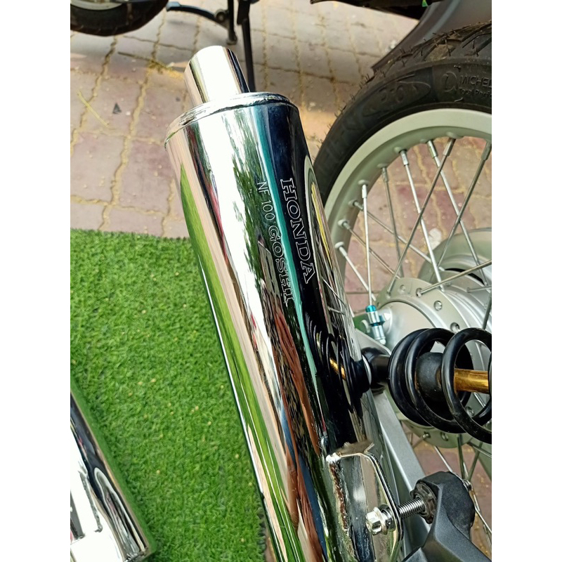 Bô RSX Móc Nhẹ đanh giòn lắp Wave 50/100/110 cổ inox phom vế h