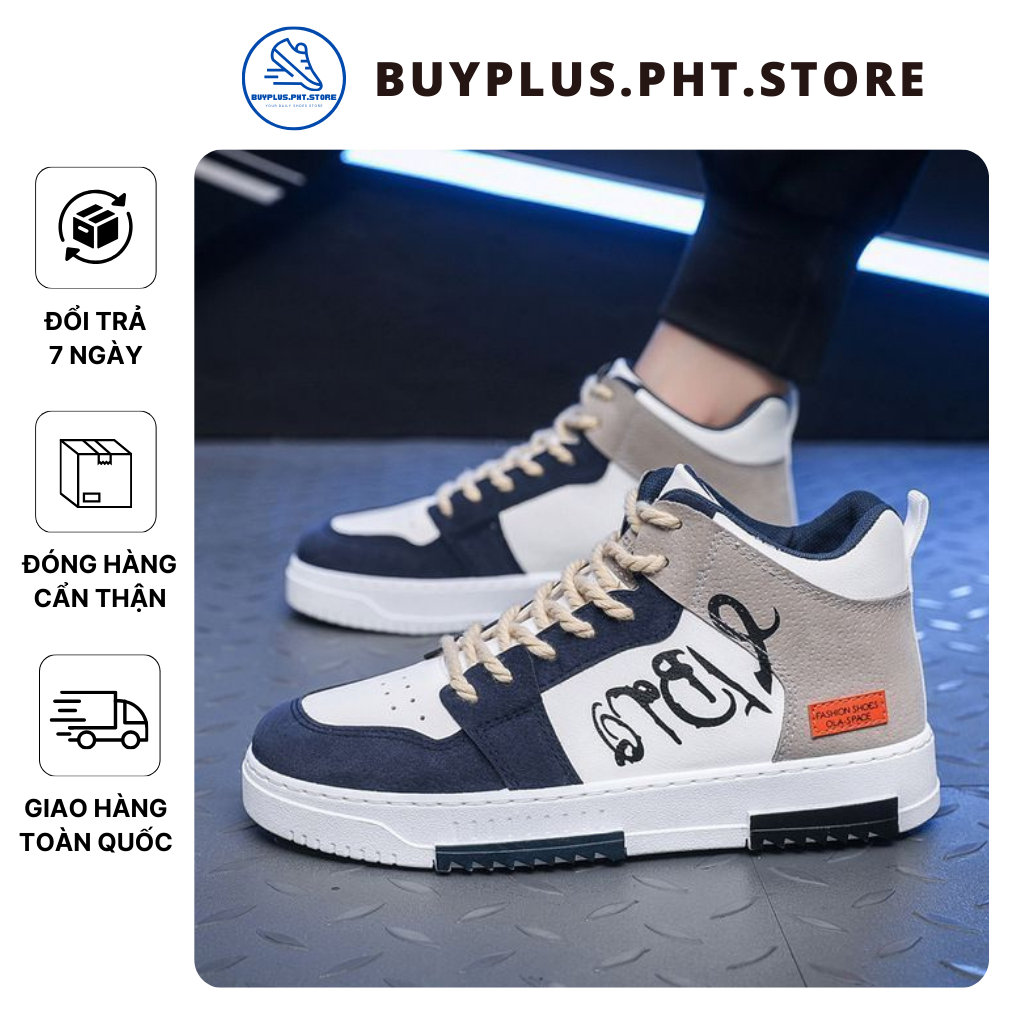 Giày Nam Sneaker Thể Thao Hot Trend 2024 công nghệ đệm mới nhất, có tính đàn hồi cao