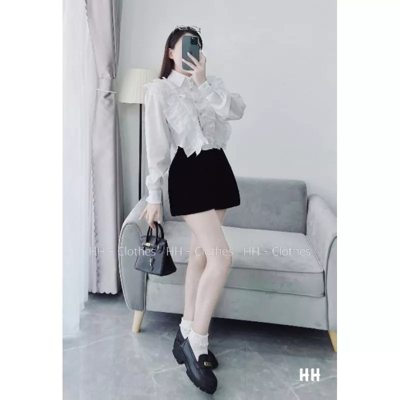 Áo Sơ mi Cổ Bèo Tiểu Thư-Mã A276