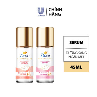 [Live]Lăn ngăn mùi dưỡng sáng cao cấp Dove tinh chất serum cho nữ với 3% Niacinamide giúp da sáng mịn đều màu 45ml