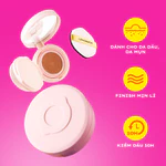 [LIVESTREAM KOL] Combo Lemonade Phấn Nước Siêu Kiềm Dầu Supermatte Cushion 15g, Set 3 bông phấn tán nền Cushion Puff — ảnh 4