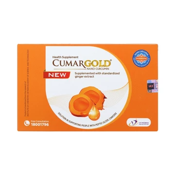 (hộp 30 viên) CumarGold New hỗ trợ bảo vệ dạ dày, tá tràng, giảm đau thượng vị, ợ hơi, trào ngược dạ dày