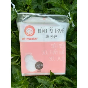 Bông tẩy trang Mỹ Nguyên siêu mềm, siêu mịn 100 miếng tặng thêm 10 miếng