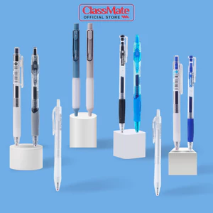 Bút Gel Bấm Classmate Bút Nước Ngòi 0.5mm Viết Trơn, Mực Không Thấm Nước, Bút Gel Đen Xanh Mực Ra Đều Ghi Chép, Viết Bài