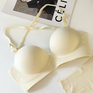 Áo lót nữ đúc su quả ngang hở lưng không gọng nâng ngực tạo khe sexy 2946