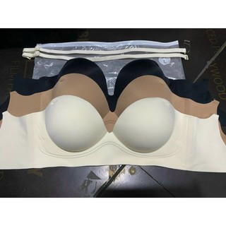 Áo lót nữ đúc su quả ngang hở lưng không gọng nâng ngực tạo khe sexy 2946