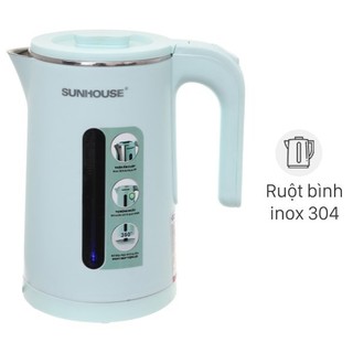 Ấm Siêu Tốc Sunhouse 1l8 Phiên Bản Xanh Mint Đẹp Mắt