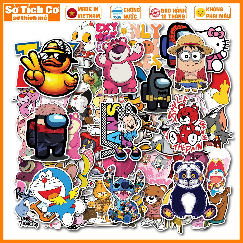 [Bộ 50 sticker] Câu Chuyện Đồ Chơi - Sticker hình dán trên mọi chất ...