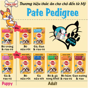 Pate cho chó Pedigree Gói 80g - 130g __ PATE PEDIGREE _