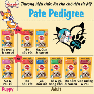 Pate cho chó Pedigree Gói 80g - 130g __ PATE PEDIGREE  _