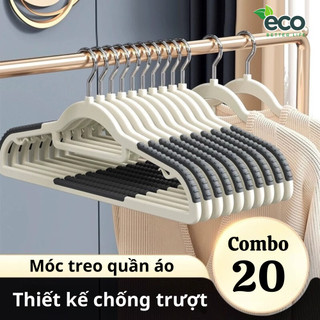 Móc treo quần áo chống trượt ECO xoay 360 đa năng chất nhựa cao cấp bền bỉ