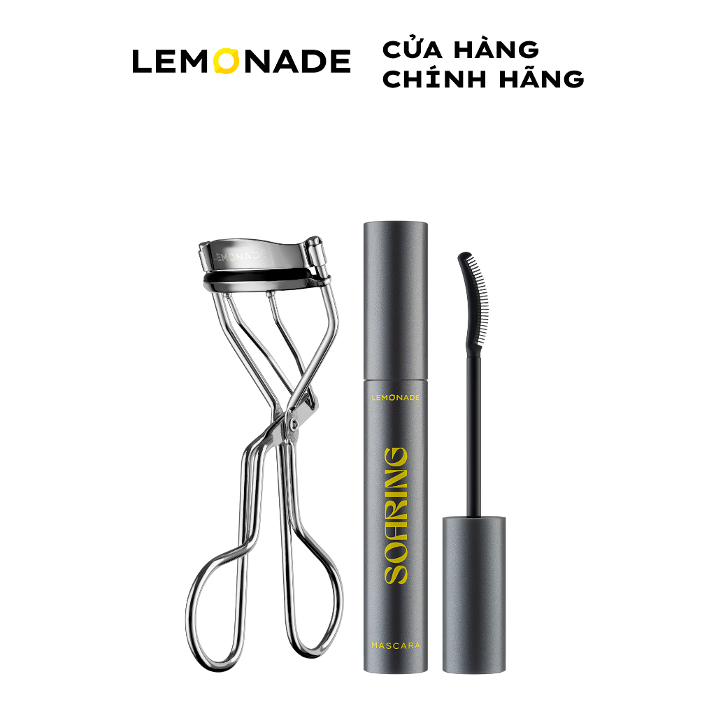 Ảnh Combo LEMONADE Chuốt mi tơi dài lâu trôi SoaringMascara 6ml và Kẹp mi cong lâu Curler 22g 1
