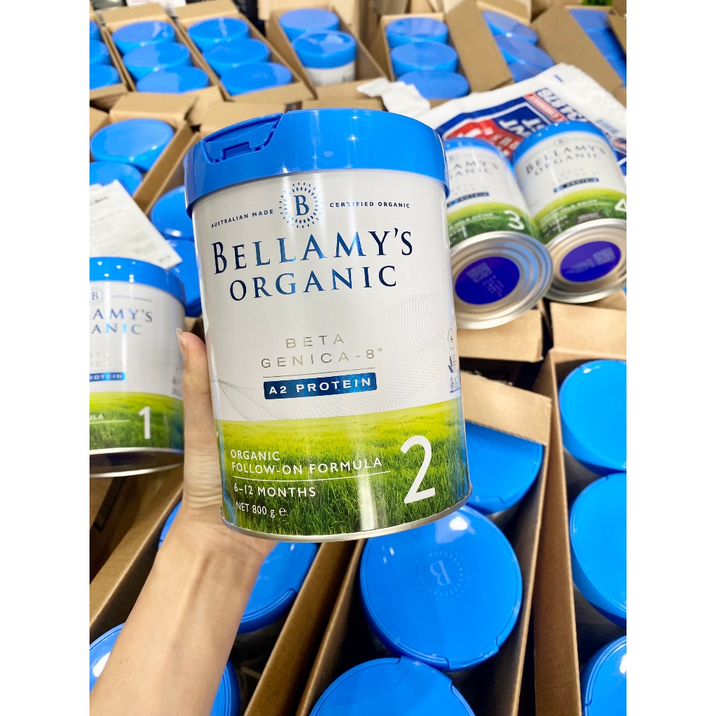 Sữa Bellamy's Organic A2 beta genica số 1, 2, 3, 4 date 2027